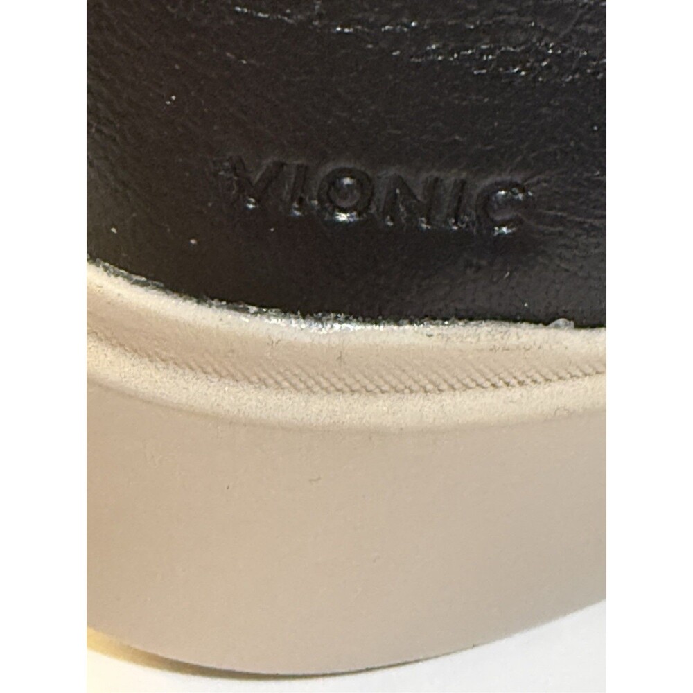 Vionic Platform Slip On Shoes Womens Size 9 Black Leather Kearny Sneaker - Picture 3 of 14